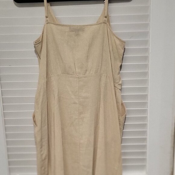 Ellen Tracy Dress Medium, NWOT, Deep Front Pockets Tortoise shell straps - Picture 11 of 12